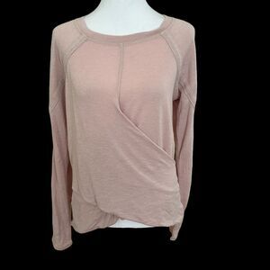 Rachel Roy Women's Long Sleeve Lightweight Sweater Pink Size M